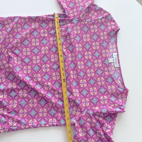 Coolibar UPF +50 UV Protection Sun Dress Size Small Pink Turqoise - Picture 7 of 8